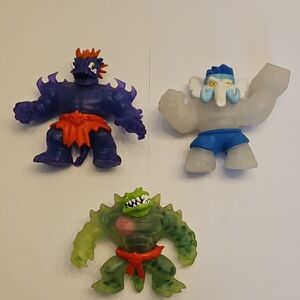 Heroes Of Goo Jit Zu Colorful Monster Action Figures Trio GUC